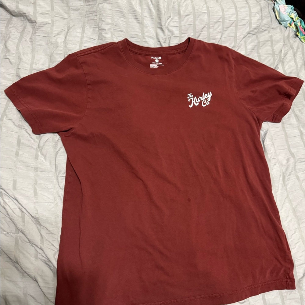 Hurley Men's Maroon Short Sleeve Tee